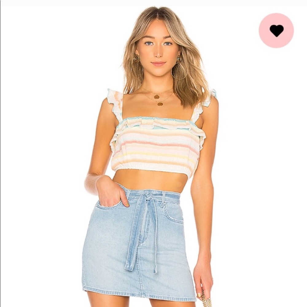 LOVERS & FRIENDS Alicia Top in Spring Rainbow